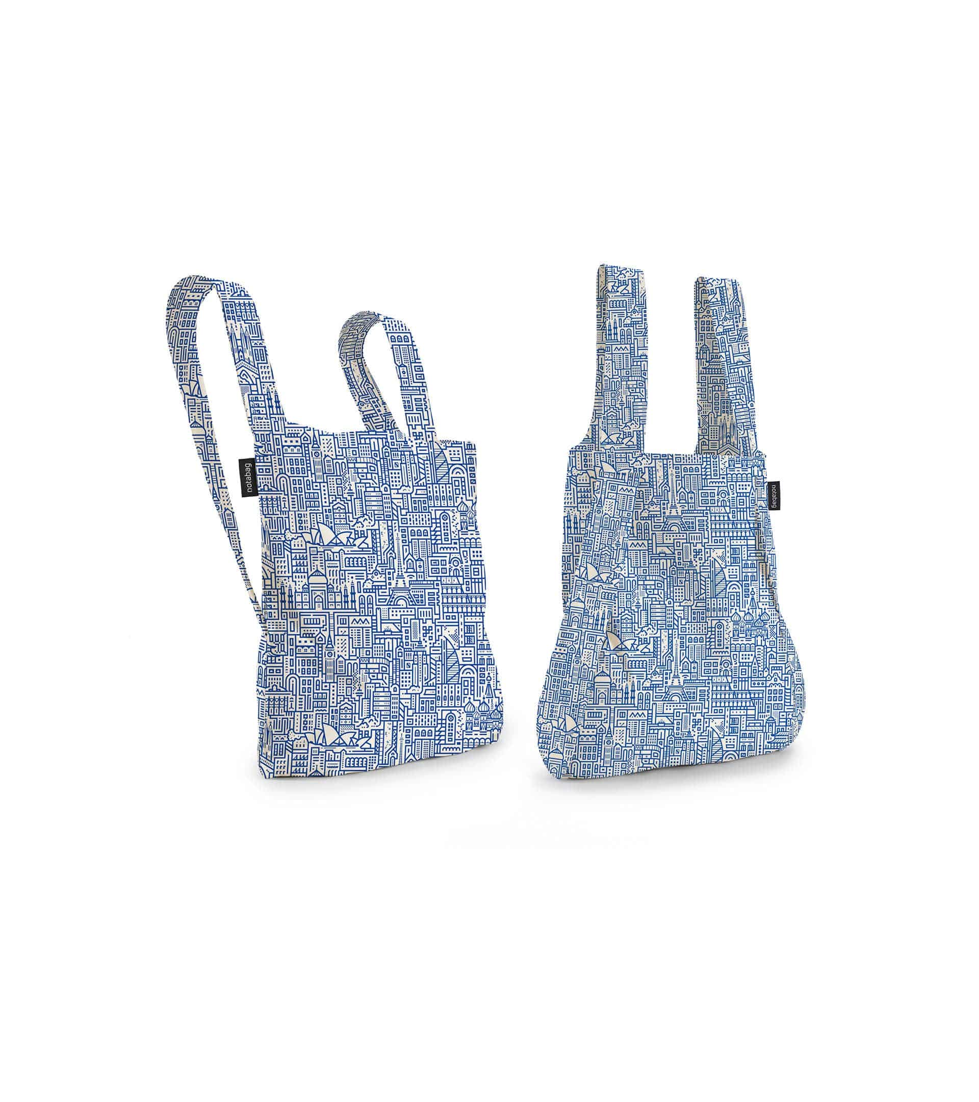 reusable bag - Notabag Hello World – Raw/Blue
